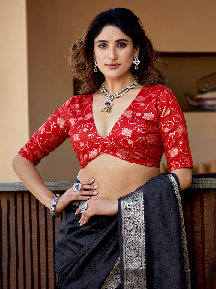 Zari Border Art Silk Saree