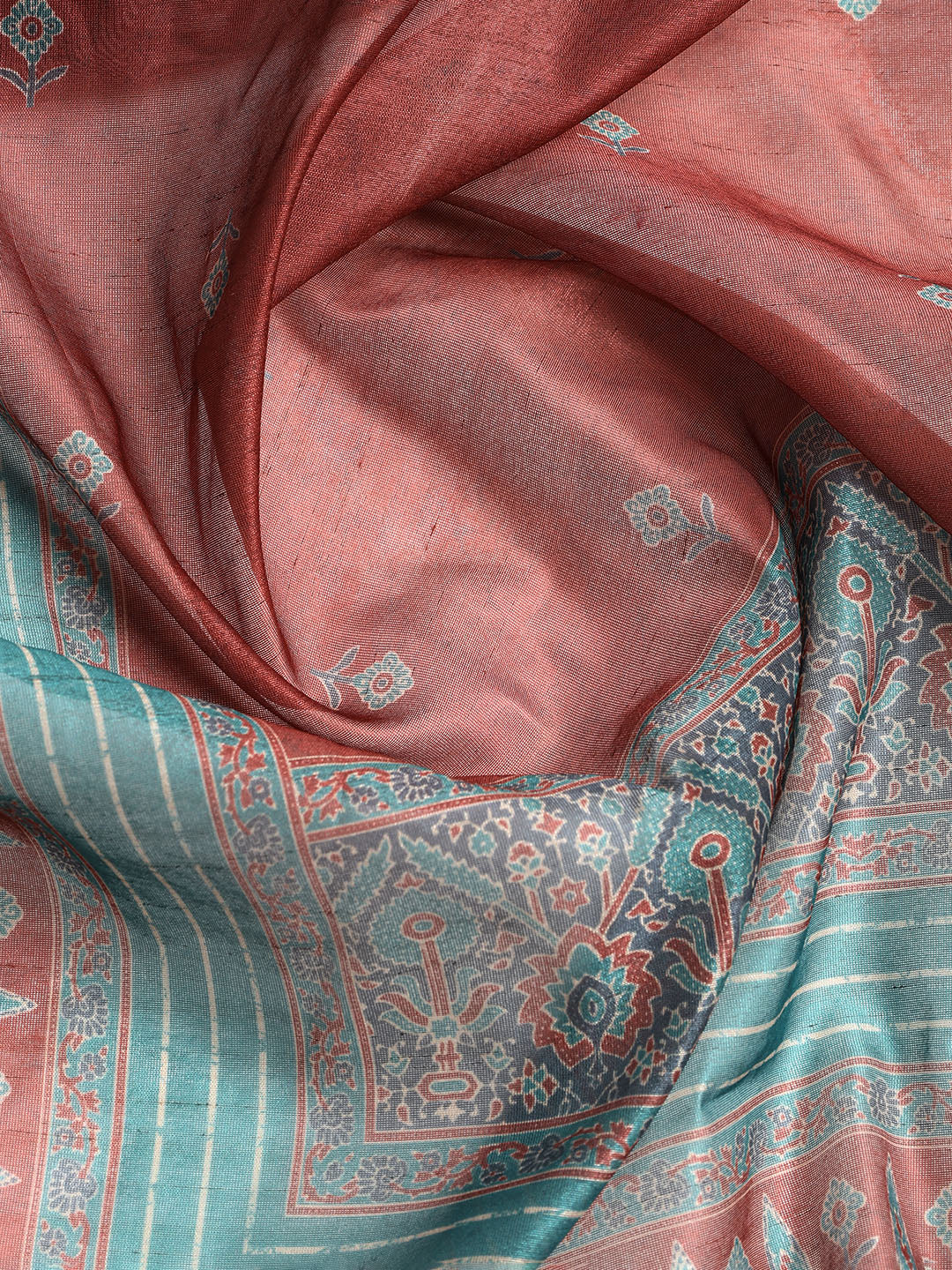 Neck Embroidered Chanderi Unstitched Suit With Dupatta