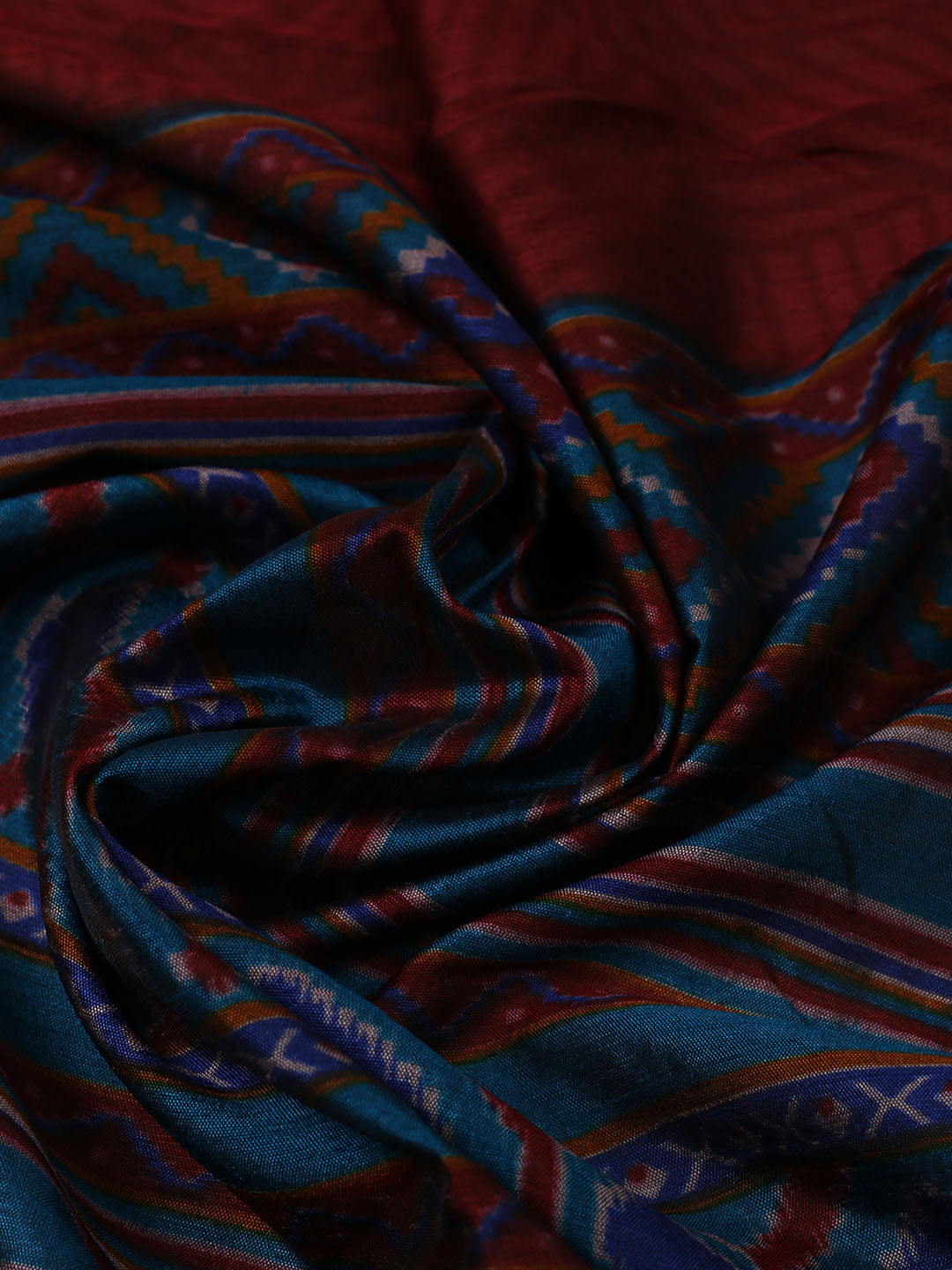 Woven Design Art Silk Unstitched Suit With Pant Dupatta
