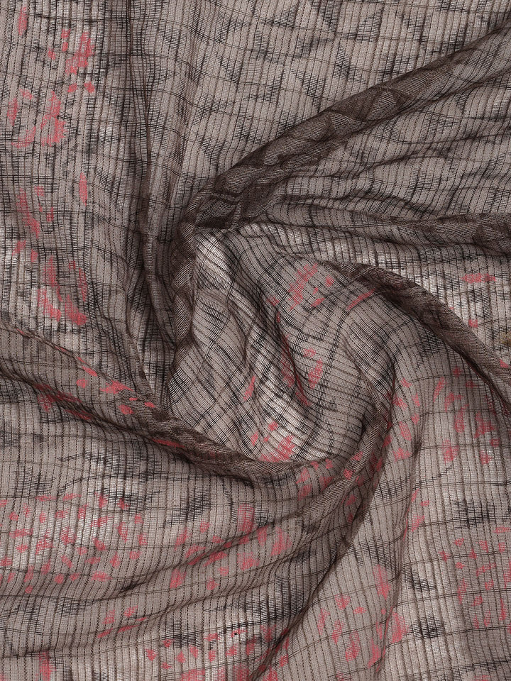 Printed Cotton Blend Unstitched Suit With Dupatta