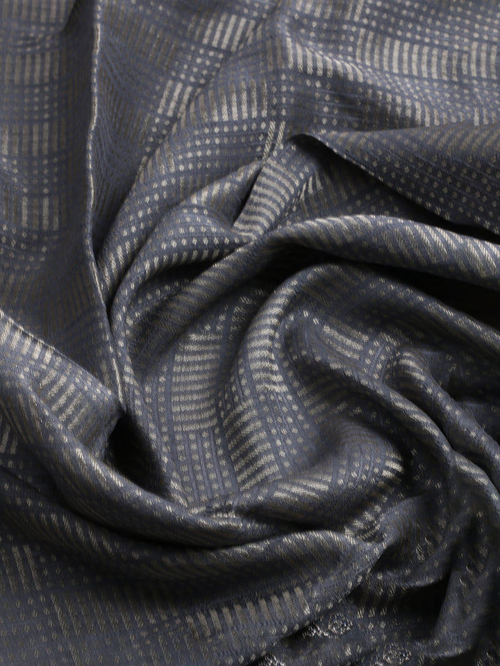 Woven Design Tissue Unstitched Suit With Dupatta