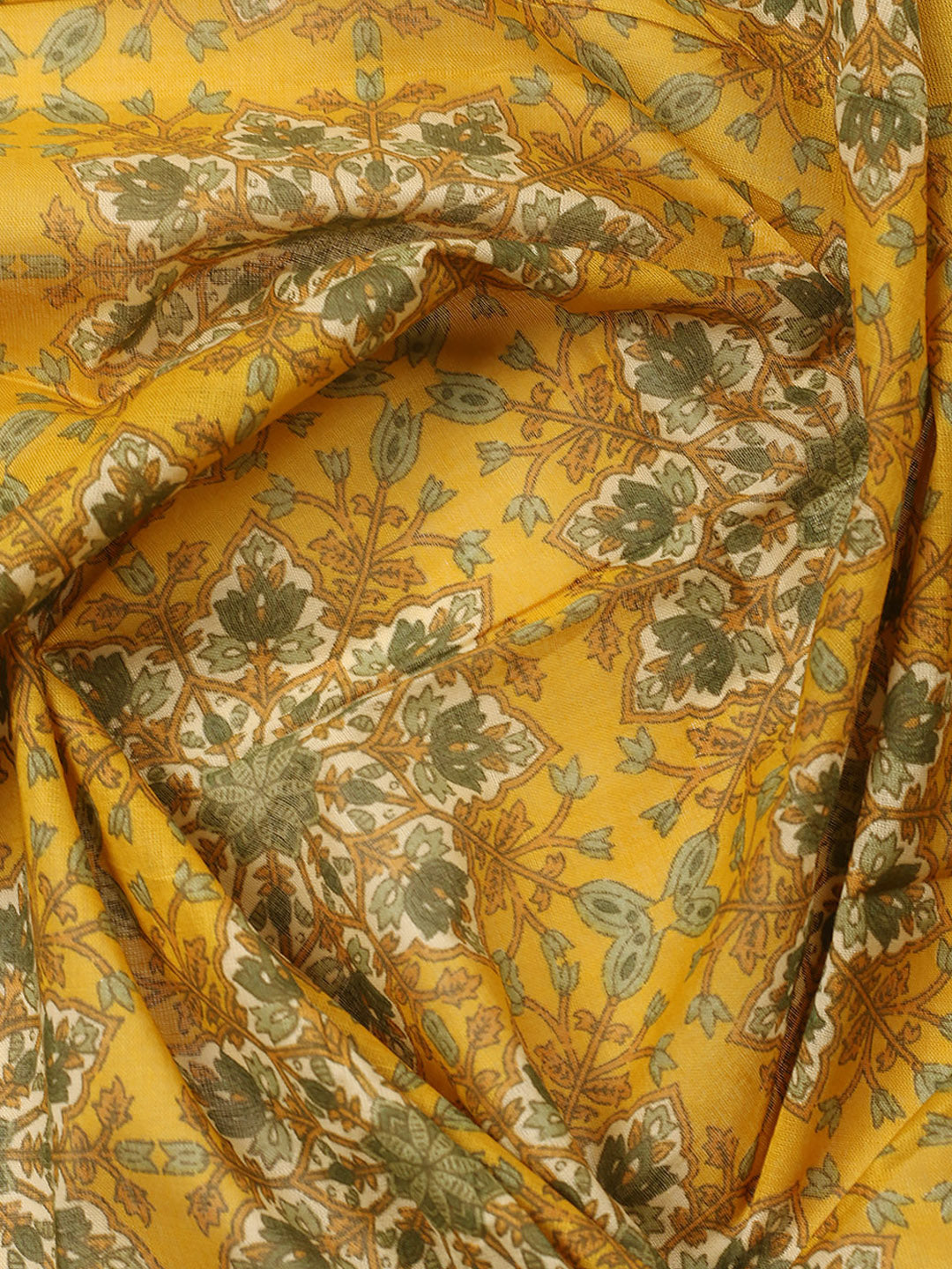 Embroidered Cotton Blend Unstitched Suit With Pant &amp; Dupatta