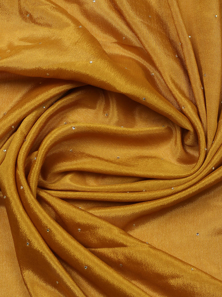 Embroidered Chinon Unstitched Suit With Pant &amp; Dupatta