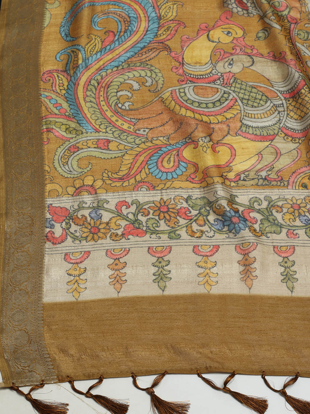 Printed Tussar Saree