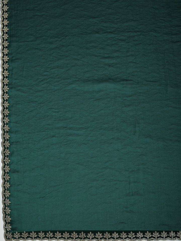 Embroidered Organza Saree
