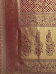 Zari Jaal Brocade Handloom Woven Saree