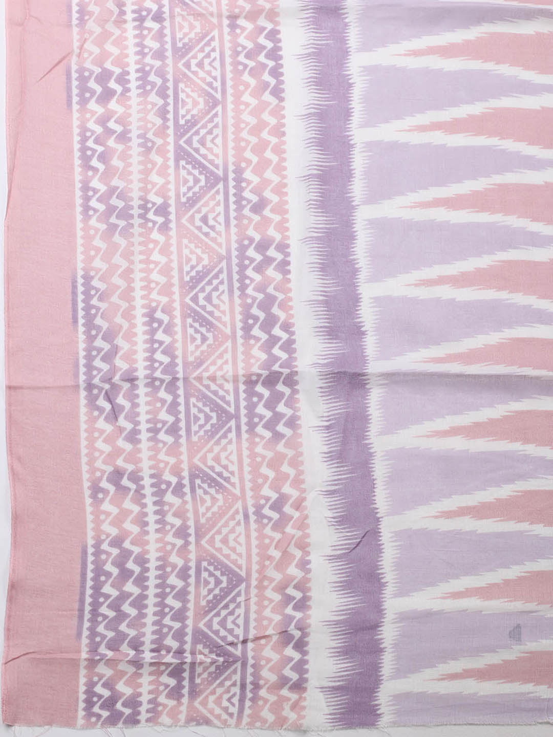 Printed Cotton Blend Unstitched Suit With Pant &amp; Dupatta