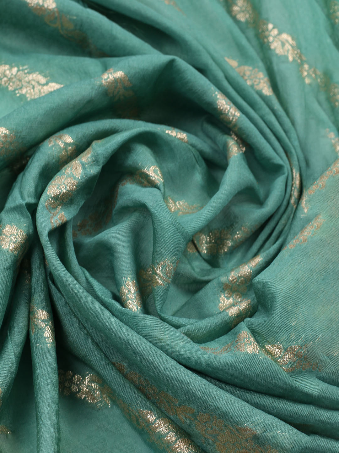 Neck Embroidered Tissue Unstitched Suit Piece With Dupatta