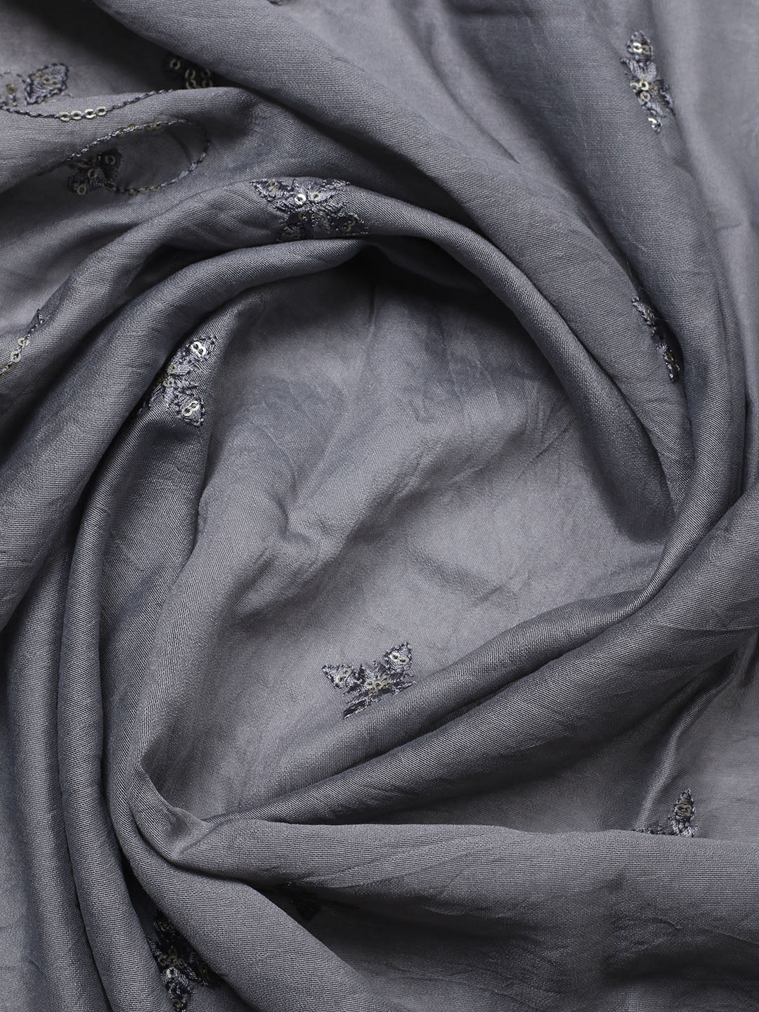 Embroidered Cotton Unstitched Suit With Pant &amp; Dupatta