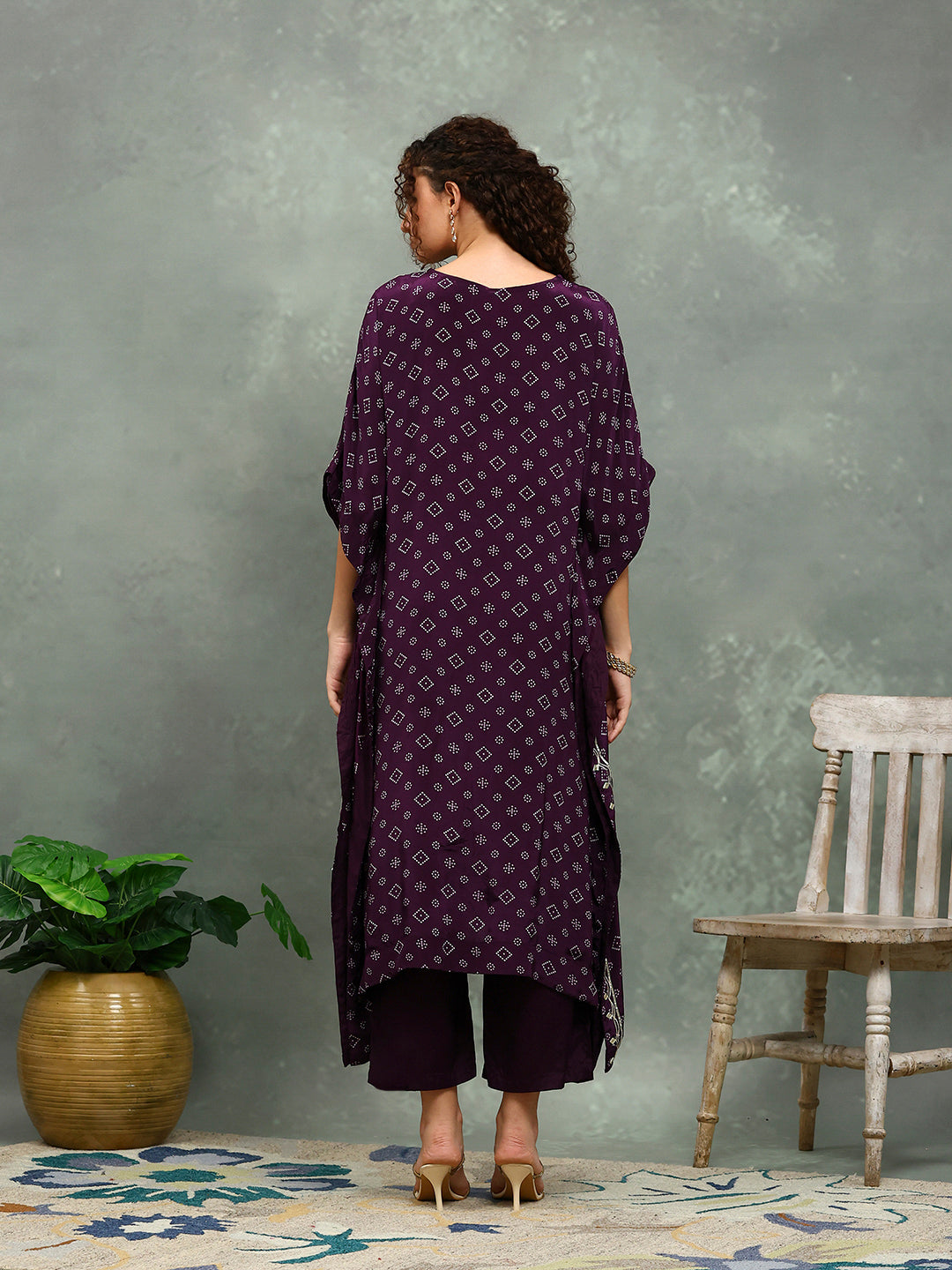 Printed Crepe Kurta With pants