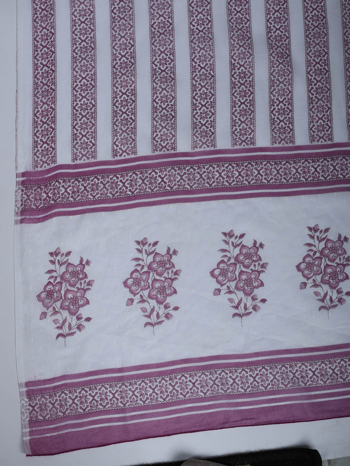 Printed Cotton Blend Kurta With Pant &amp; Dupatta