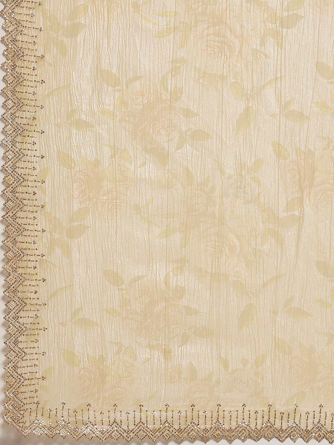 Swarovski Border Art-Chiffon Printed Saree