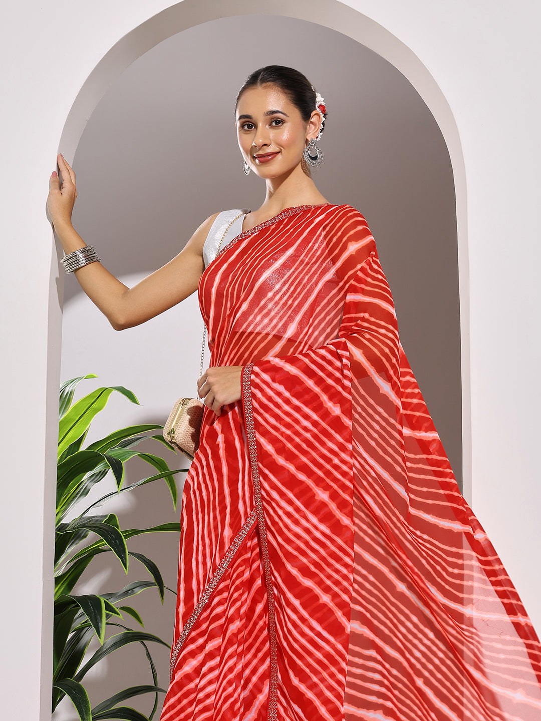 Printed Georgette Saree