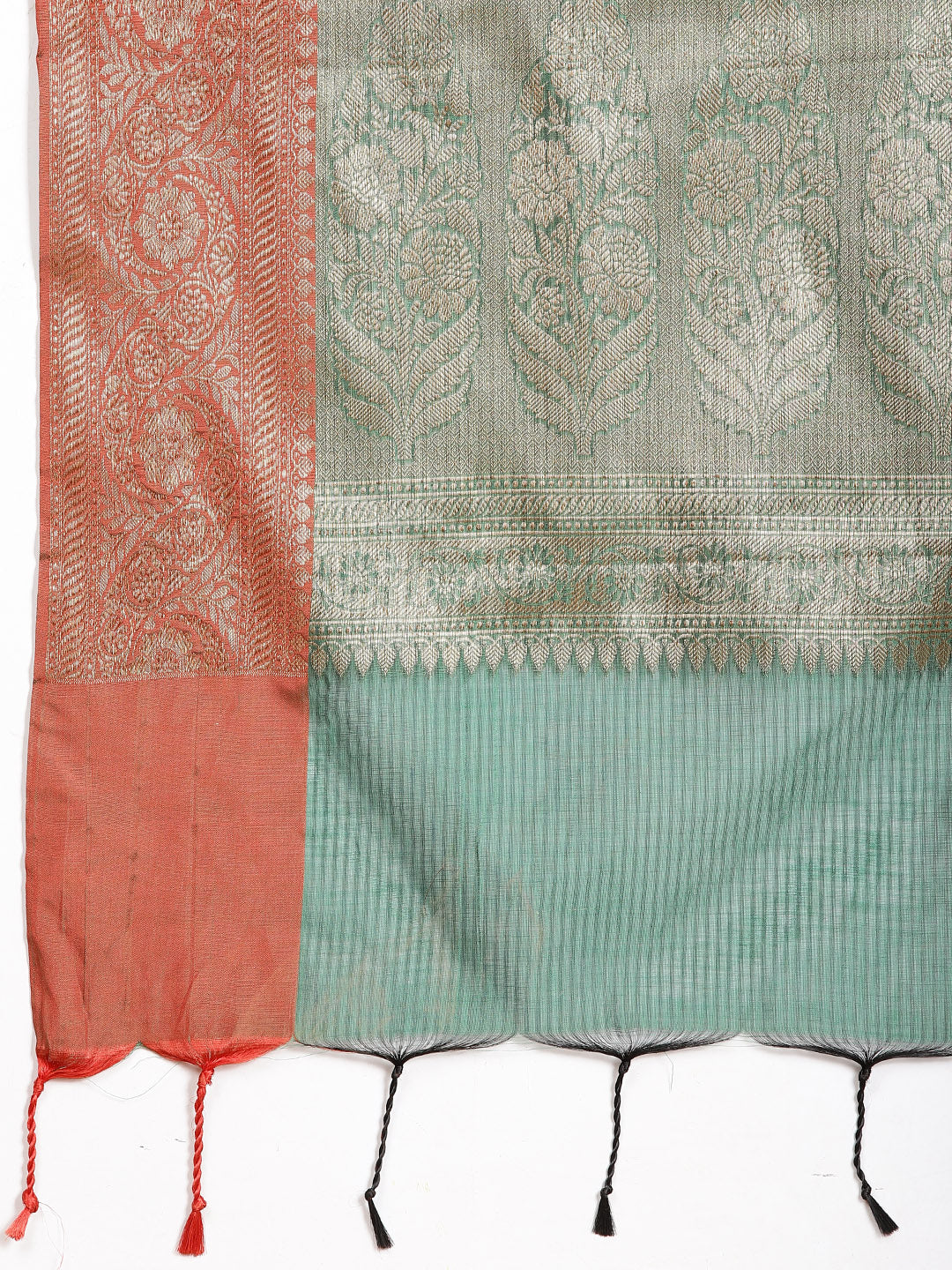 Zari Jaal Cotton Woven Saree