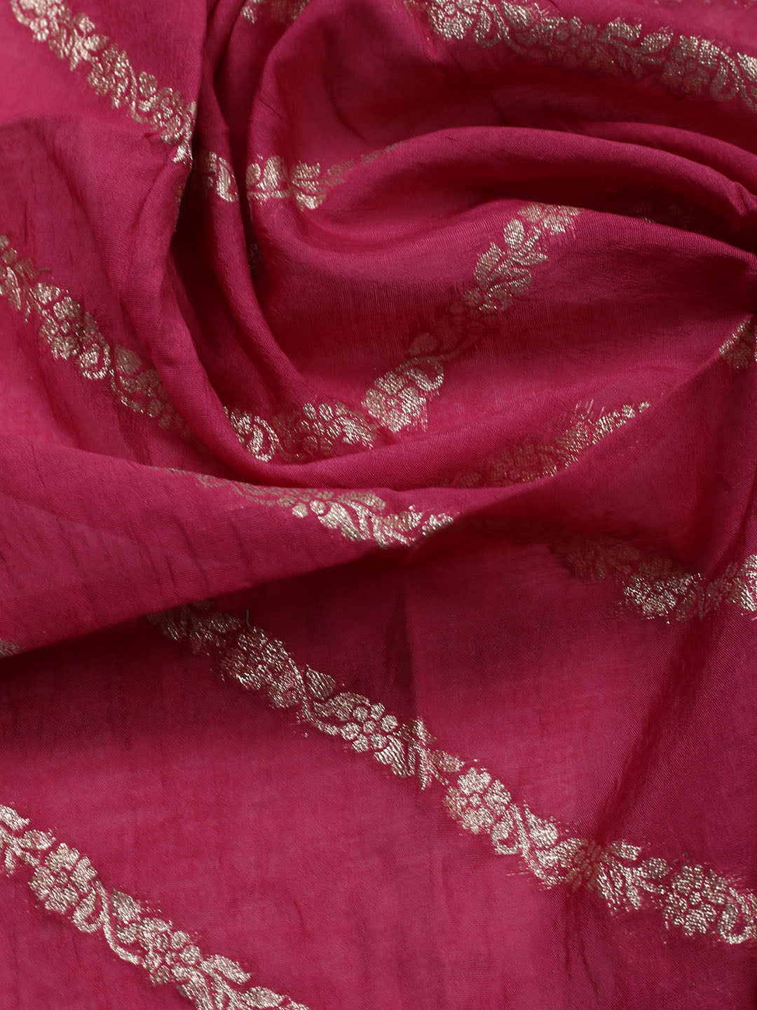 Embroidered Chanderi Unstitched Suit Piece With Dupatta