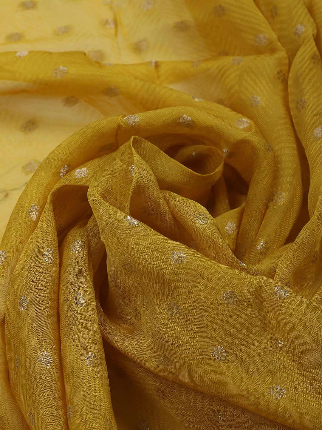 Neck Embroidered Chanderi Unstitched Suit With Dupatta