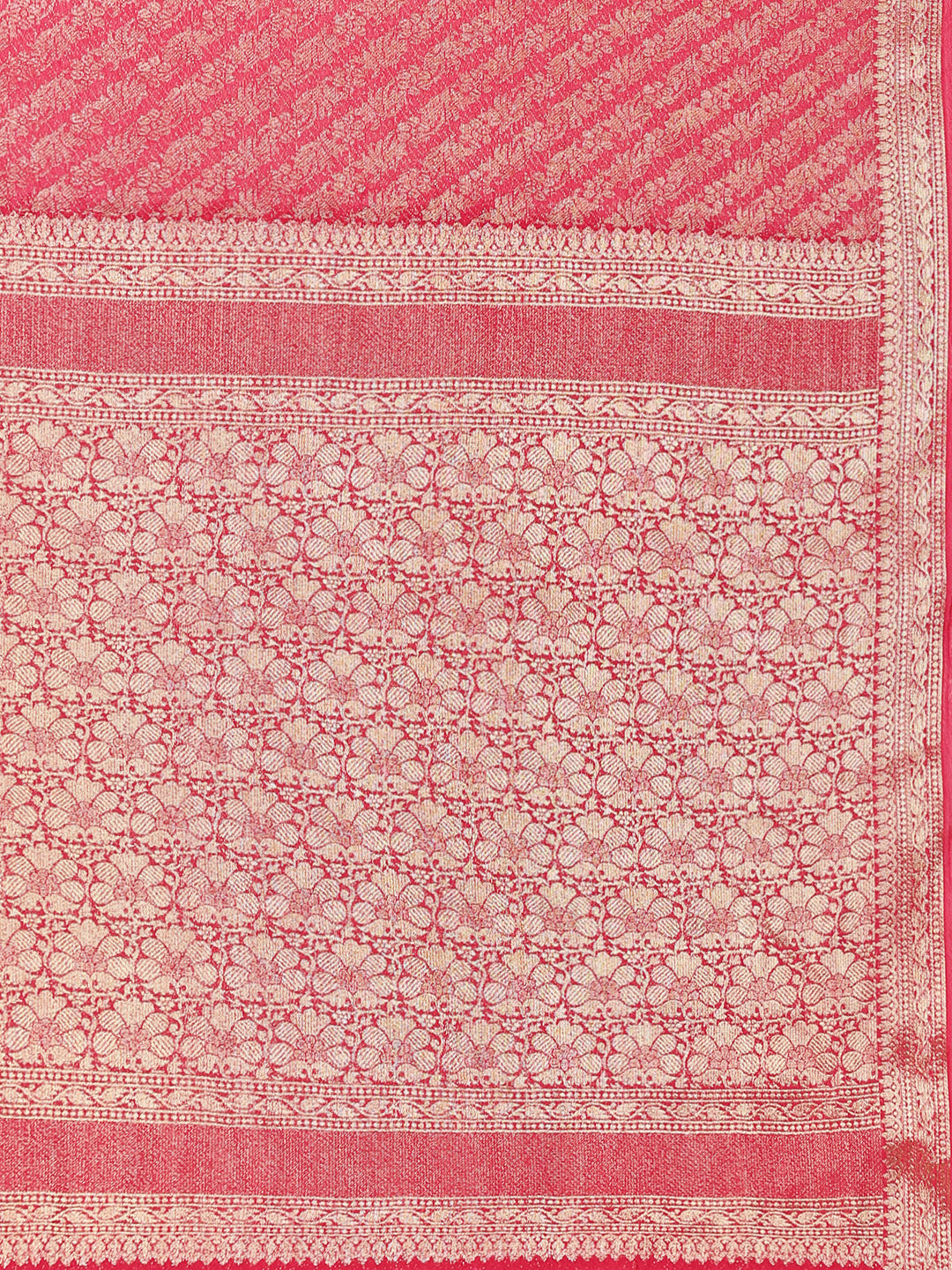 Zari Jaal Woven Crepe Saree