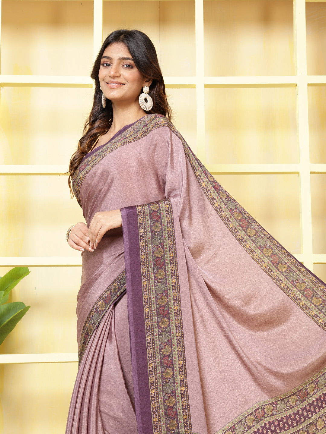 Digital Printed Crepe Saree