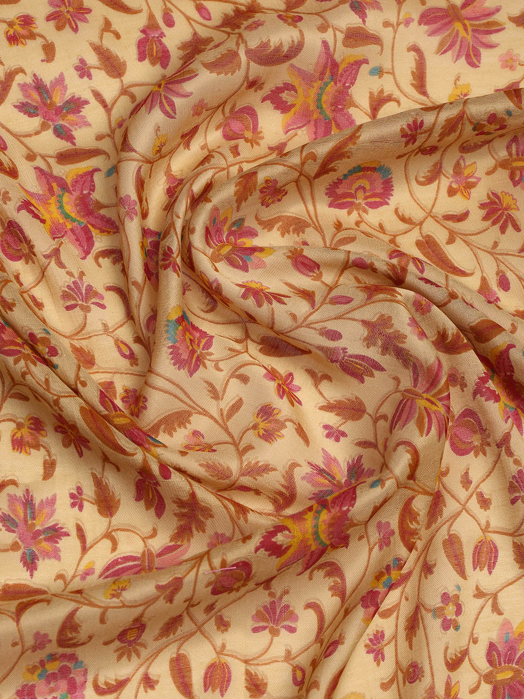 Printed Cotton Blend Unstitched Suit With Dupatta