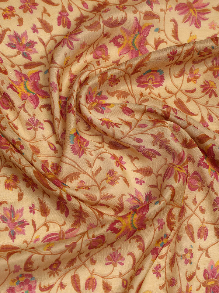 Printed Cotton Blend Unstitched Suit With Dupatta