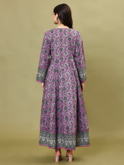 Floral Printed Cotton Kurta