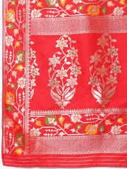 Zari Jaal Embroidery Banarasi Saree