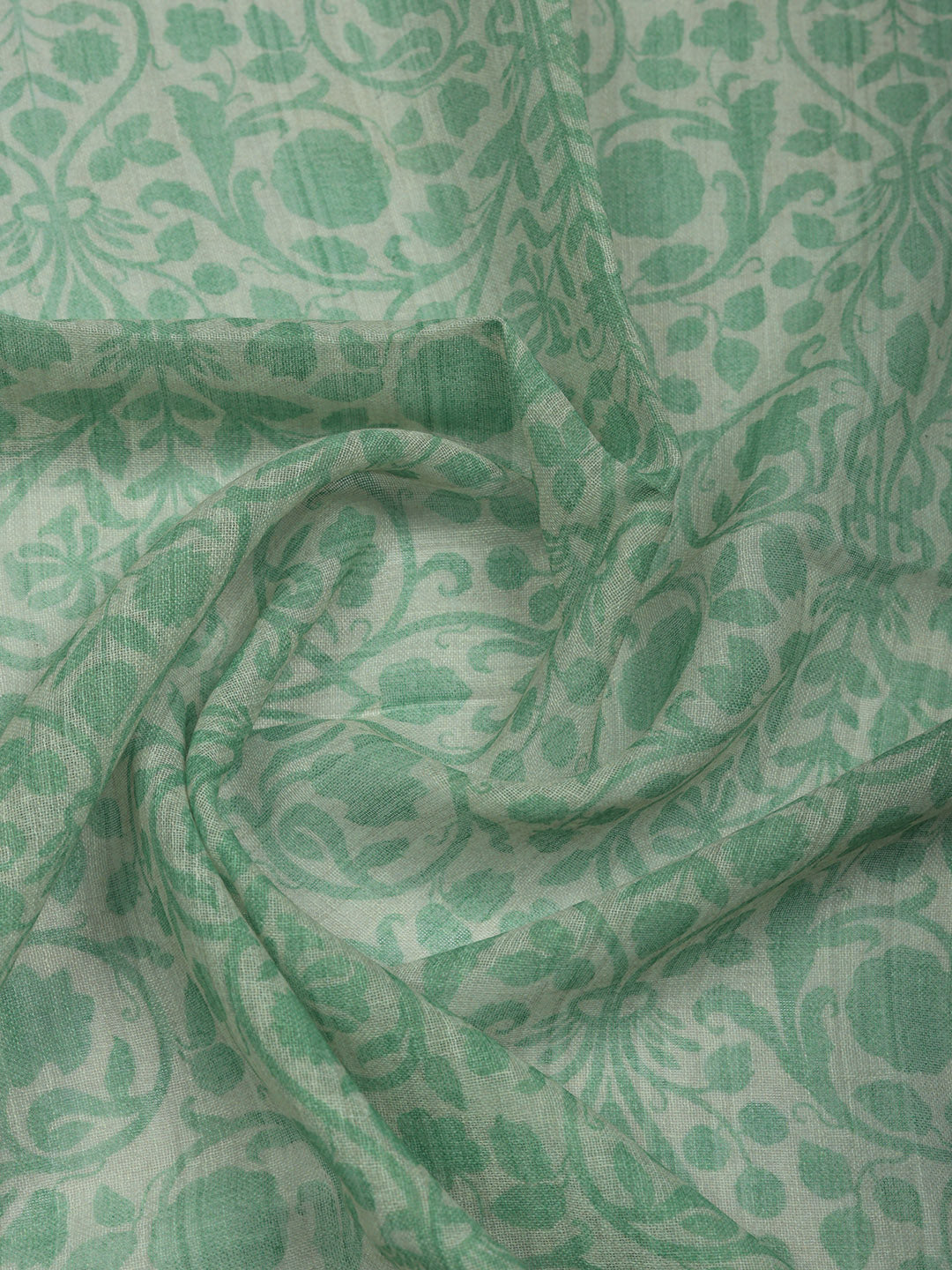 Embroidered Linen Blend Unstitched Suit With Pant &amp; Dupatta