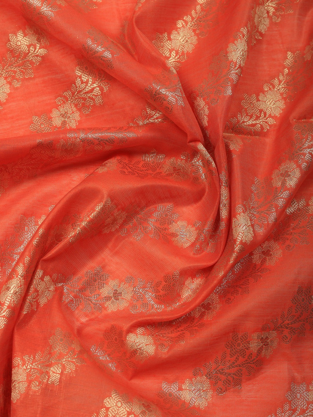 Woven Design Chanderi Unstitched Suit With Pant &amp; Dupatta