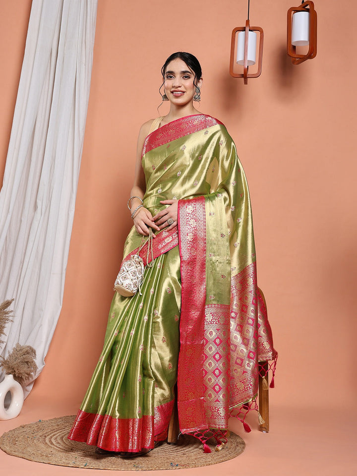 Woven Design Tissue Saree