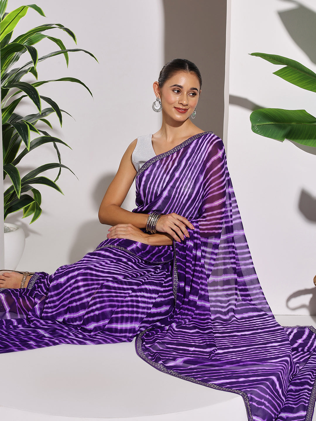 Printed Georgette Saree