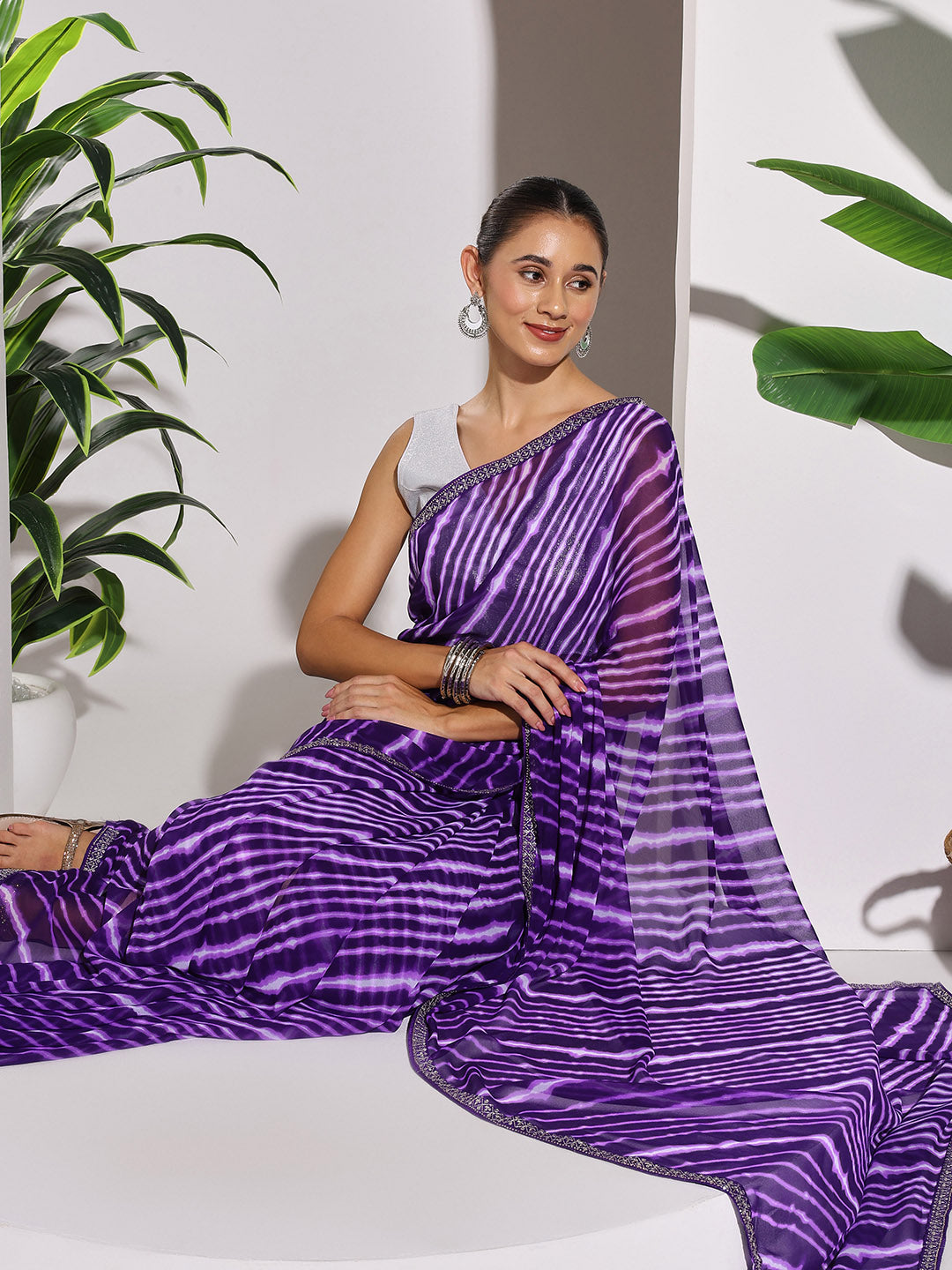 Printed Georgette Saree