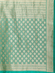 Zari Border Booti Woven Handloom Saree