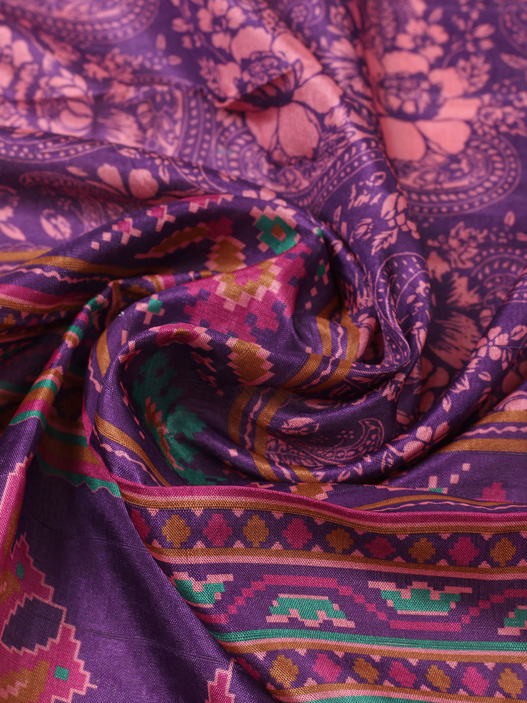 Woven Design Art Silk Unstitched Suit With Pant Dupatta