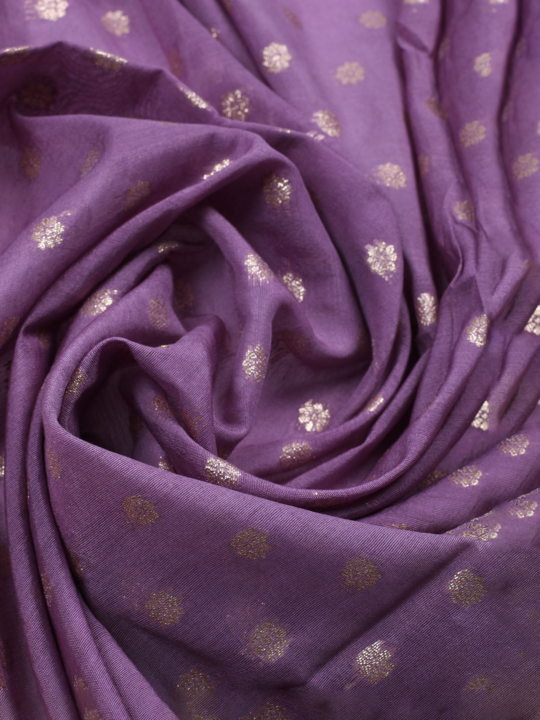 Neck Embroidered Chanderi Unstitched Suit With Dupatta