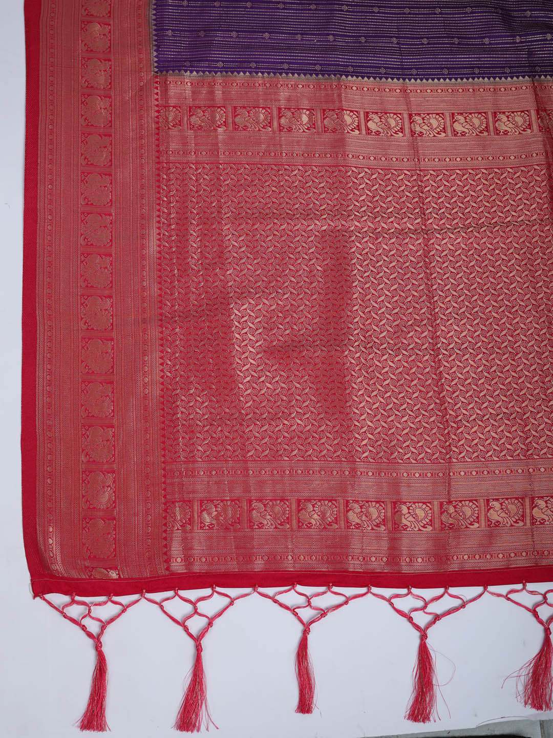 Plain Crepe Saree