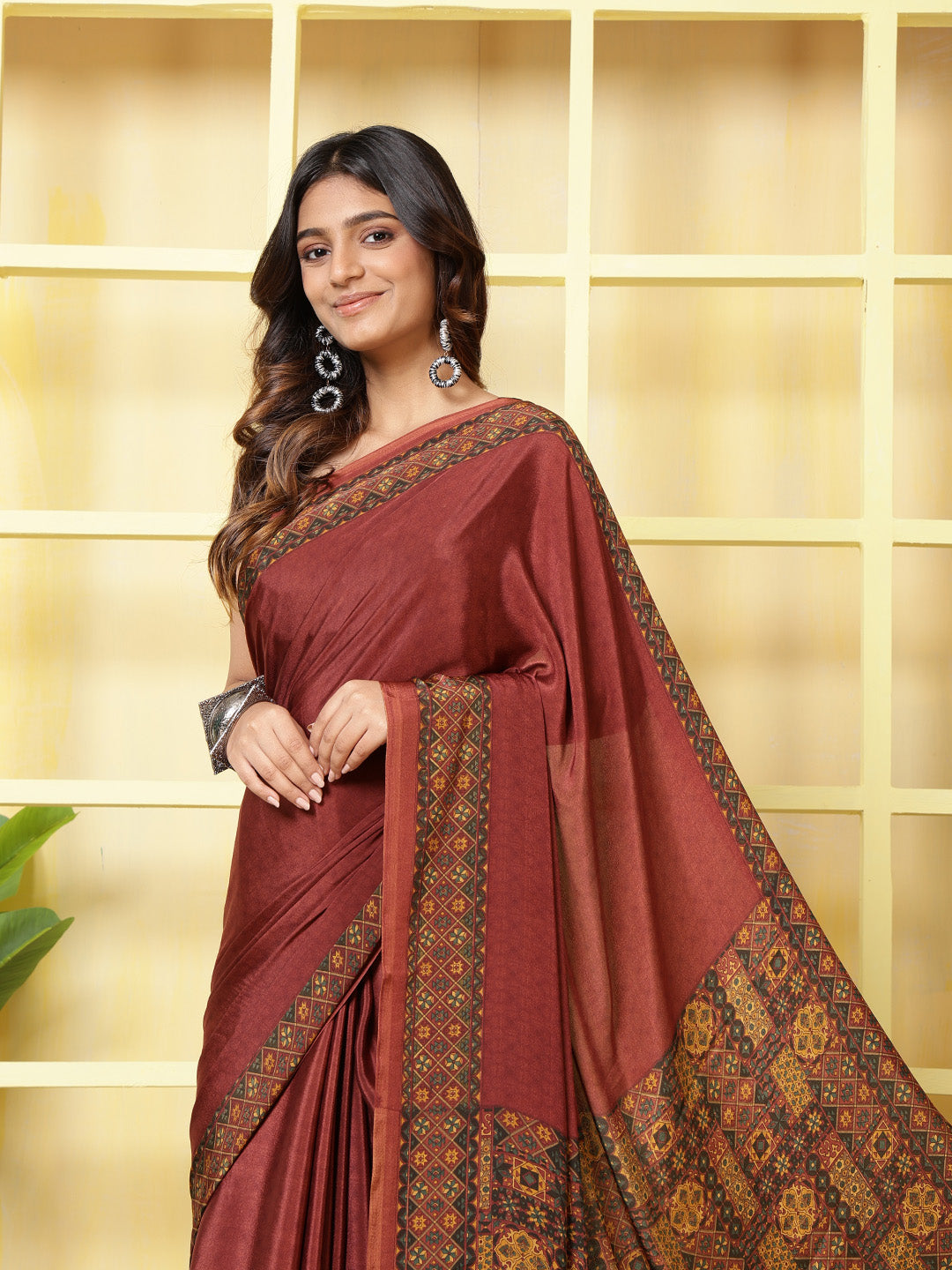 Digital Printed Crepe Saree