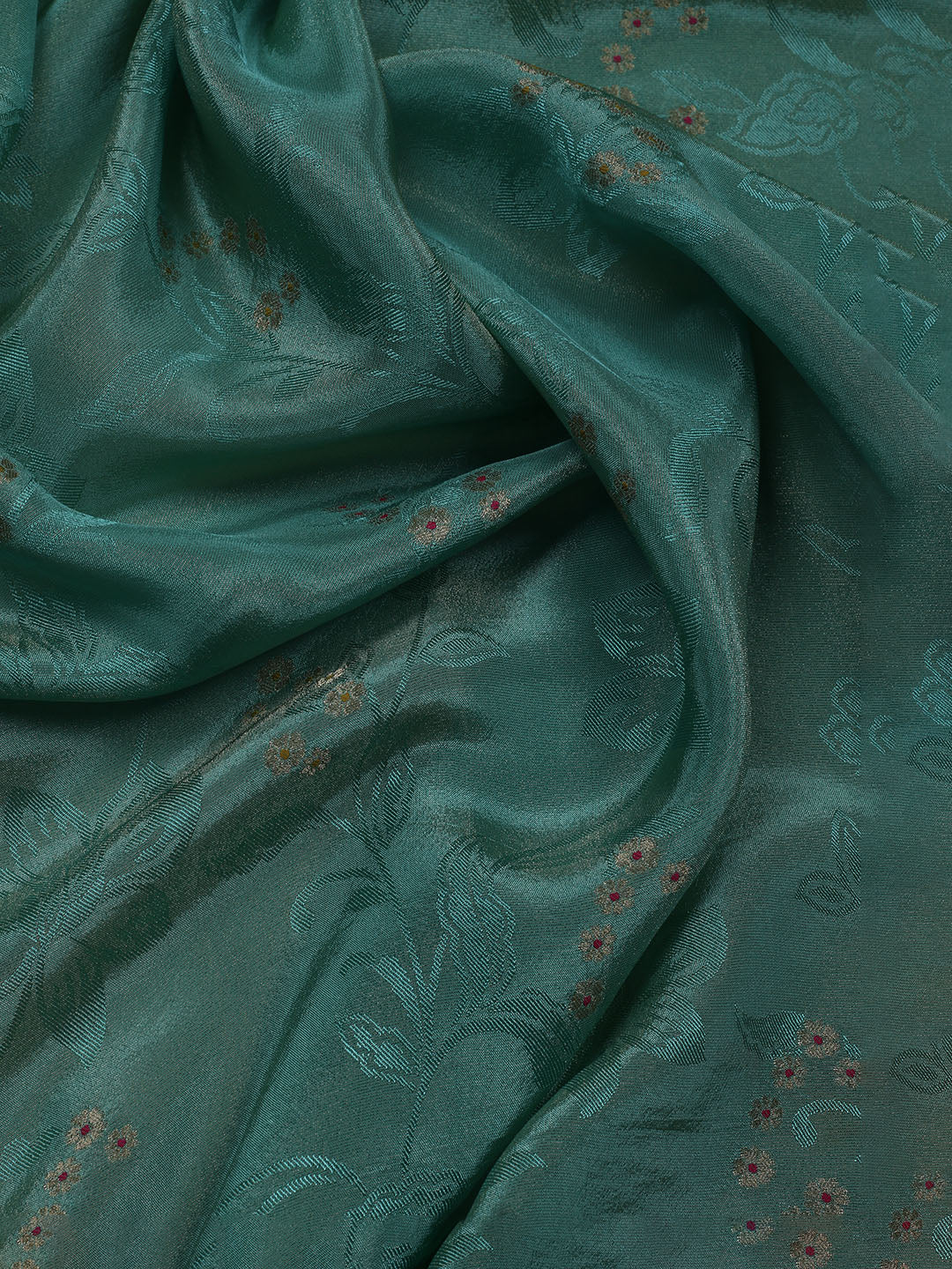 Kanjeevaram Chanderi Unstitched Suit With Dupatta