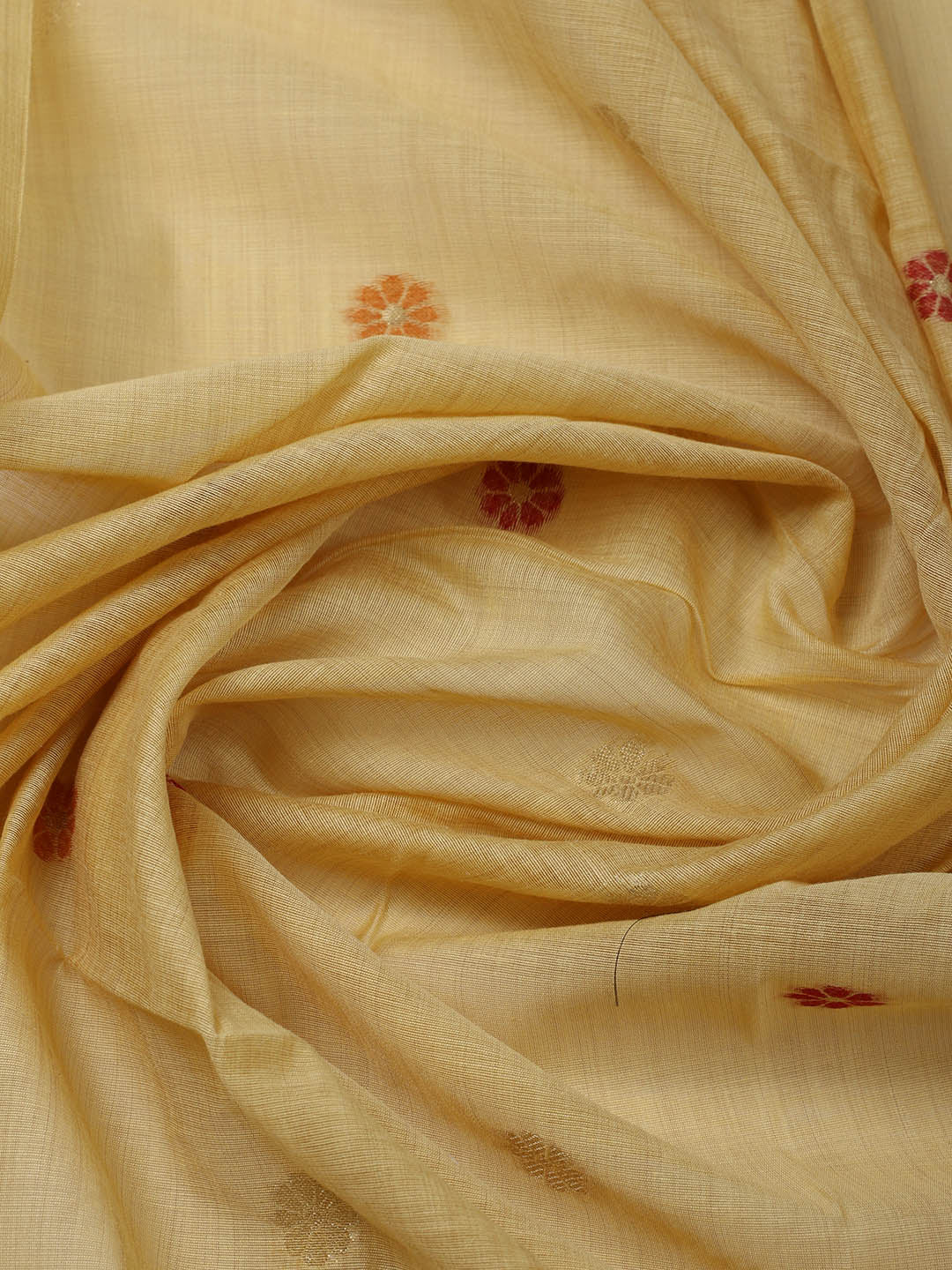 Embroidered Chanderi Unstitched Suit With Pant &amp; Dupatta