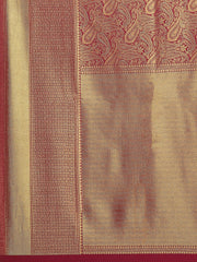 Zari Jaal Brocade Handloom Woven Saree