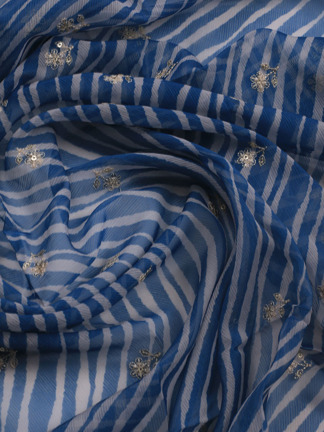 Embroidered Art Silk Unstitched Suit Piece With Dupatta