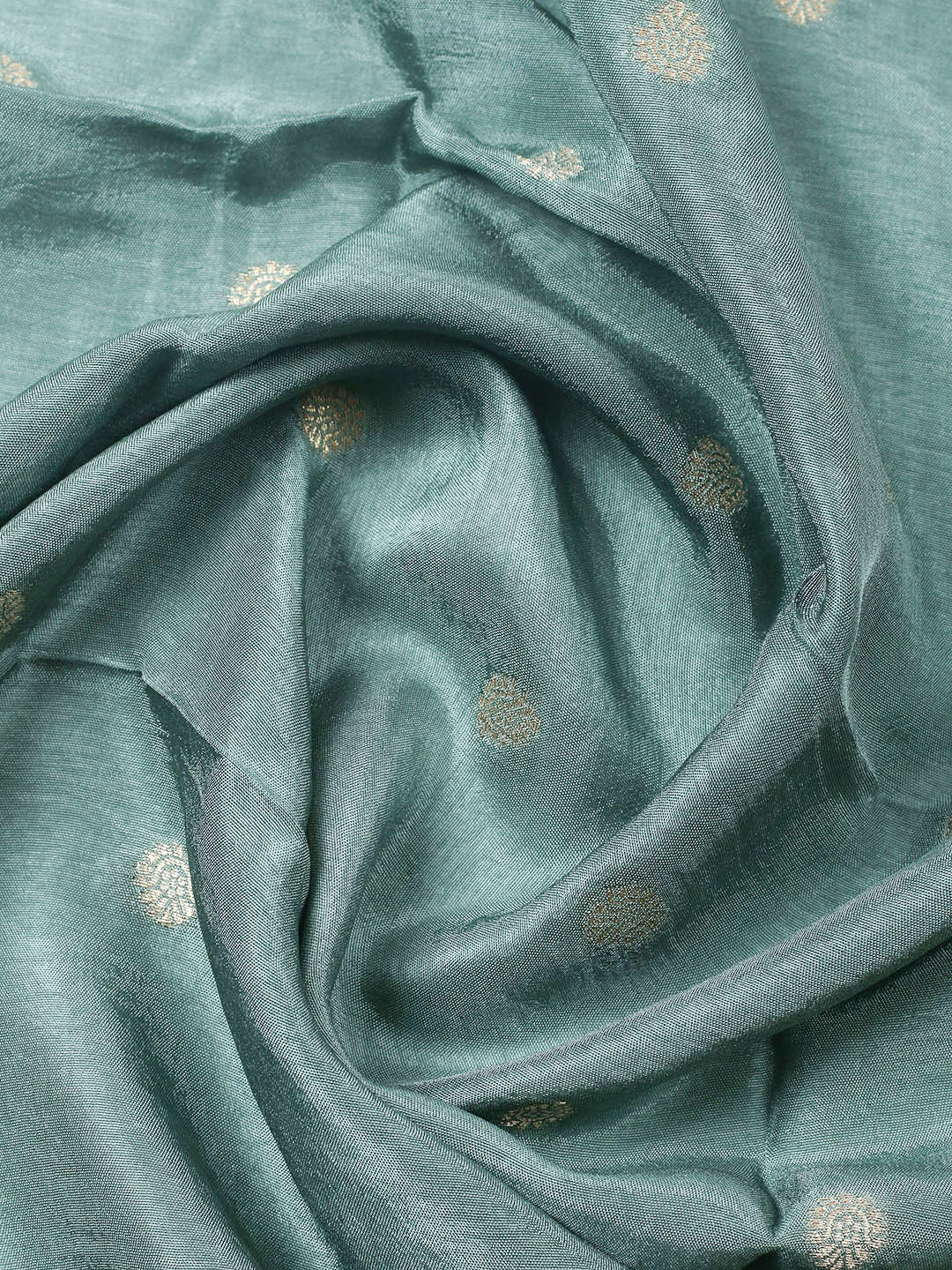 Woven Design Chanderi Unstitched Suit With Pant Dupatta