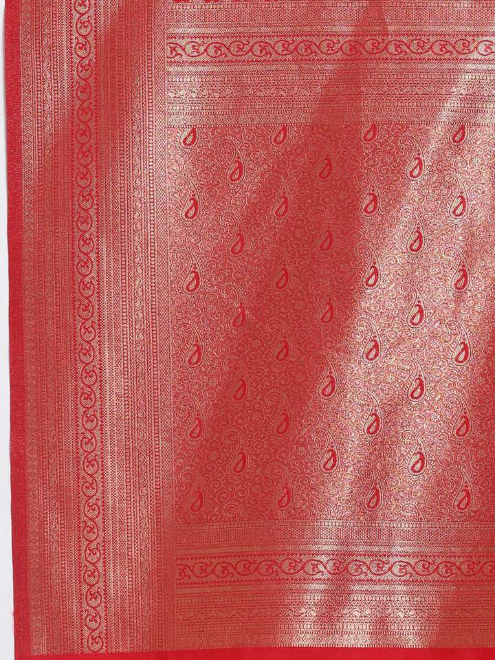 Zari Jaal Art Silk Woven Saree