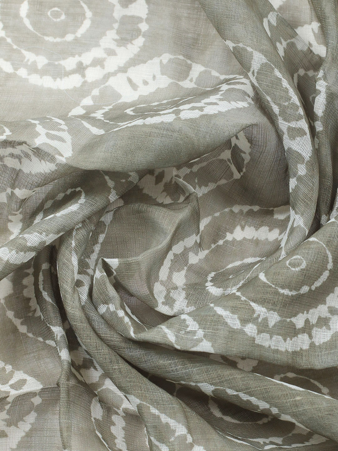 Embroidered Linen Blend Unstitched Suit With Pant Dupatta