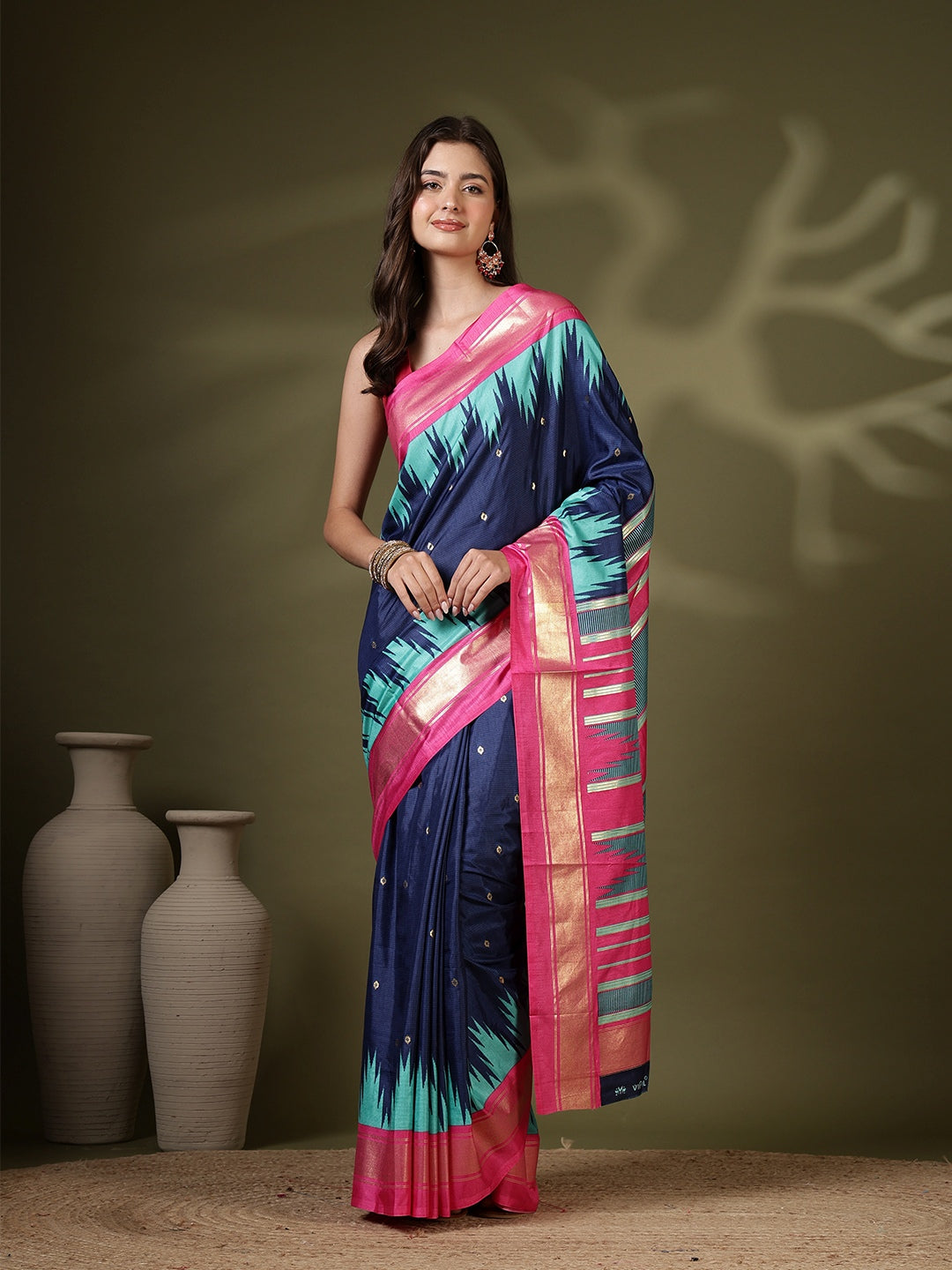 Digital Printed Art Silk Saree