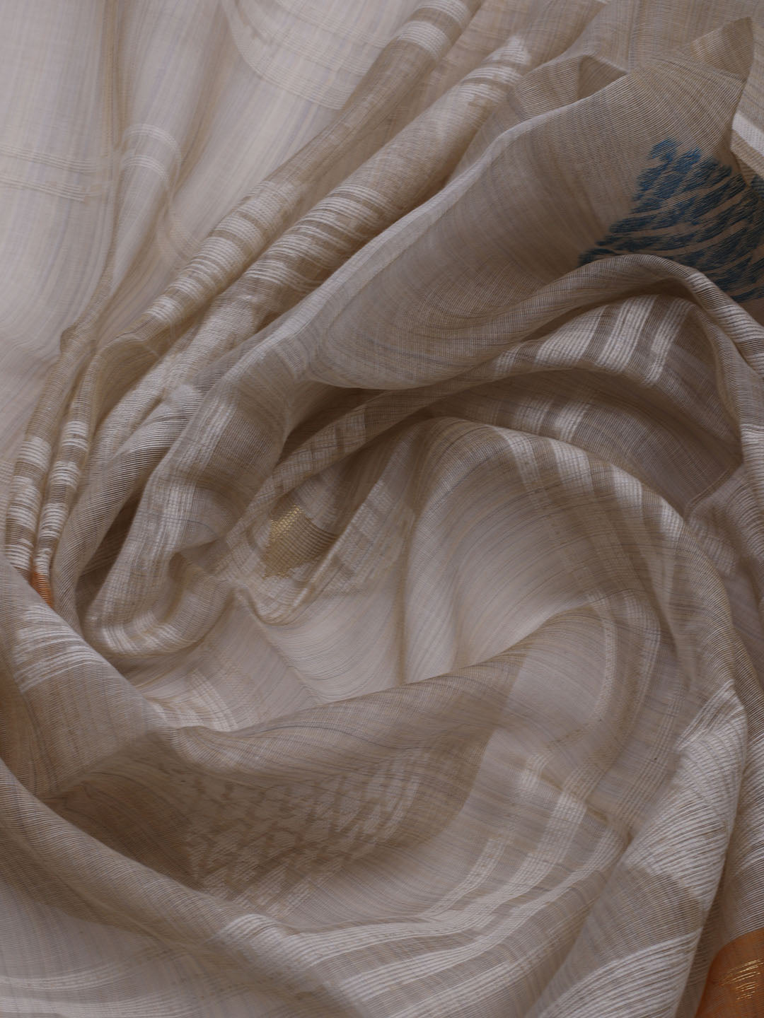 Embroidered Chanderi Unstitched Suit With Dupatta