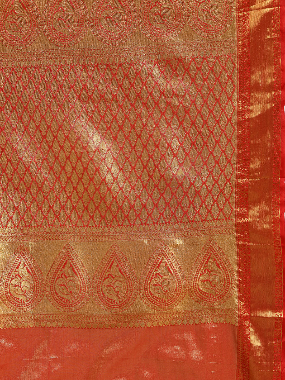 Woven Brodcade Zari Jaal Art Silk Saree