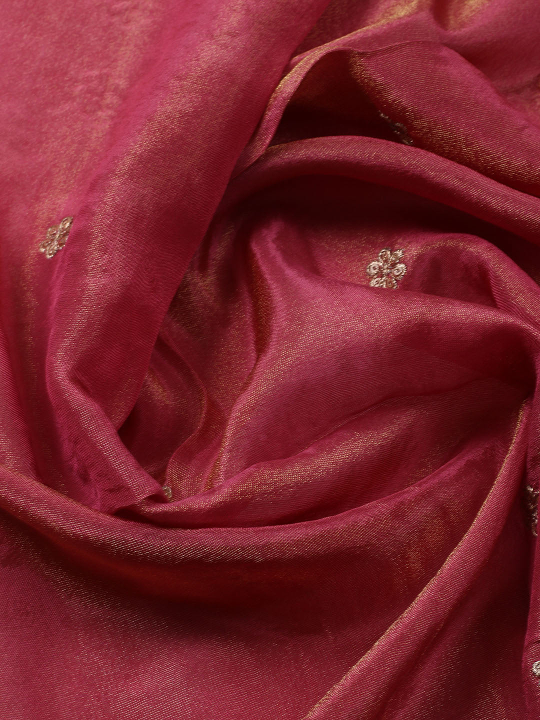 Embroidered Tissue Unstitched Kurta With Pant &amp; Dupatta