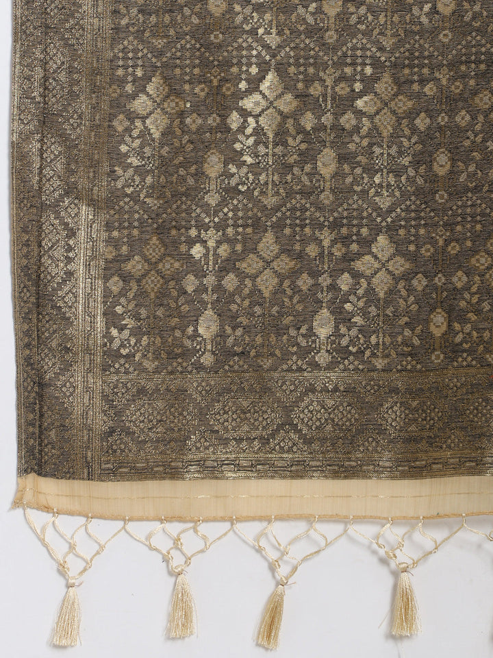 Zari Jaal Art Silk Woven Saree