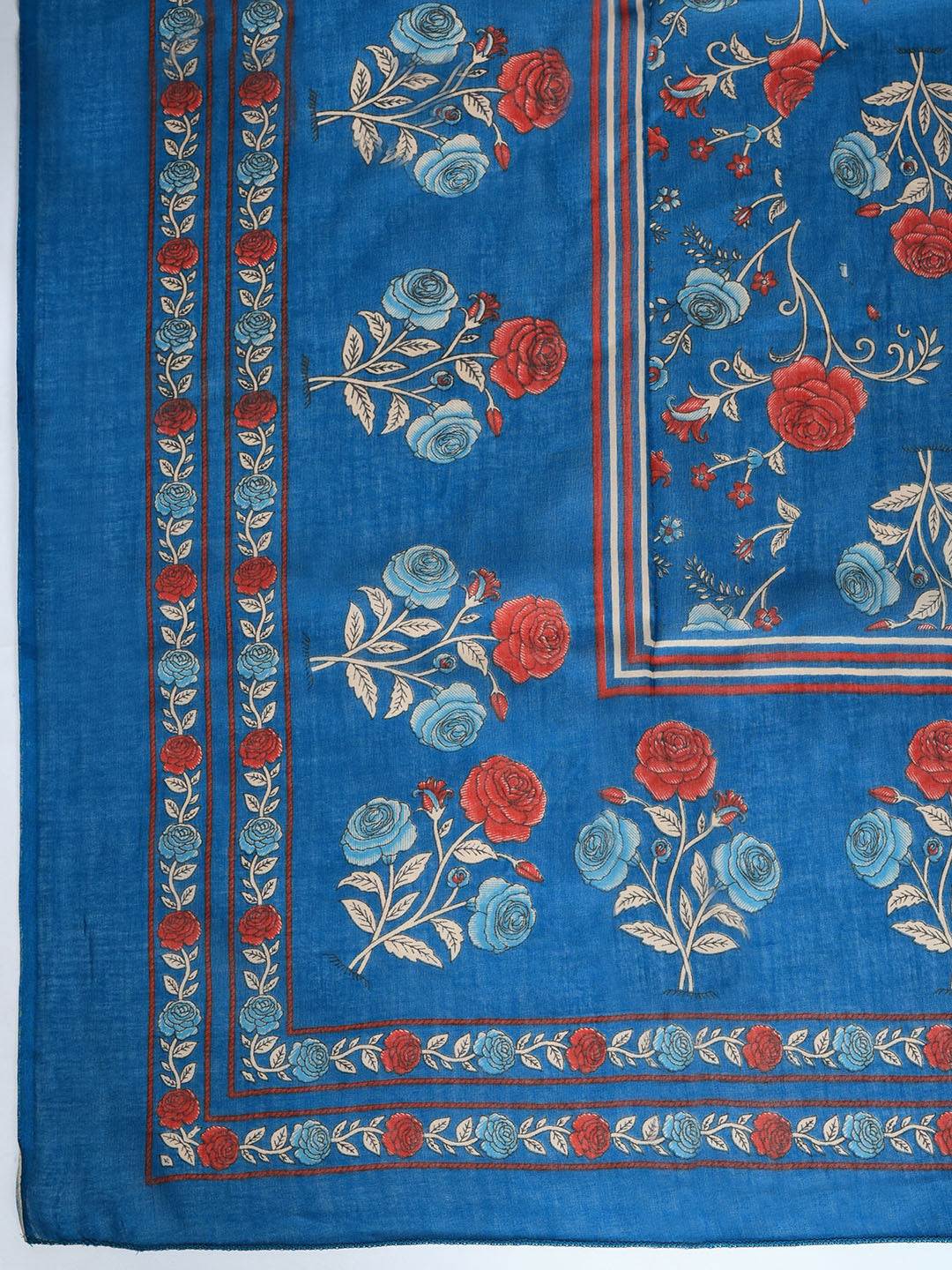 Printed Cotton Blend Kurta With Pant &amp; Dupatta