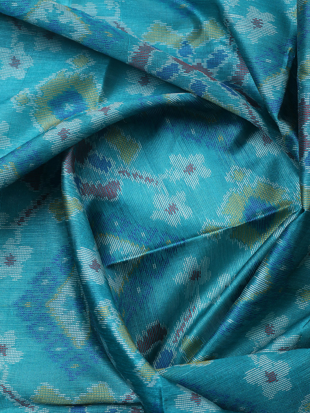 Embroidered Chanderi Unstitched Suit With Pant &amp; Dupatta